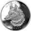 Canada 30 Dollars Zentangle Art - Great Grey Wolf 2017 Proof 30 DOLLARS 2017 CANADA JVDL coin reverse