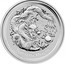 Australia 300 Dollars Year of the Dragon 2012 KM# 1669 YEAR OF THE DRAGON P coin reverse