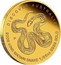 Australia 5 Dollars Discover Australia - King Brown Snake 2009 KM# 1219 DISCOVER AUSTRALIA 2009 KING BROWN SNAKE 1/25 OZ 9999 GOLD P DB coin reverse
