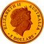 Australia 5 Dollars (Discover Australia - Tasmanian Devil) KM# 1541 ELIZABETH II AUSTRALIA 5 DOLLARS IRB coin obverse