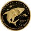 Australia 5 Dollars Great White Shark 2007 Proof KM# 974 DISCOVER AUSTRALIA GREAT WHITE SHARK 1/25OZ. 9999 GOLD 2007 P coin reverse
