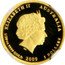 Australia 5 Dollars Kookaburra on branch head right 2009 Proof KM# 1312 ELIZABETH II AUSTRALIA 1/20 OZ 9999 GOLD 2009 5 DOLLARS coin obverse
