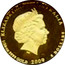 Australia 5 Dollars Kookaburra one in flight one on branch 2009 Proof KM# 1311 ELIZABETH II AUSTRALIA 1/20 OZ 9999 GOLD 2009 5 DOLLARS coin obverse