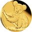 Australia 5 Dollars Sitting Koala 2009 KM# 1113 1/25 OZ 9999 GOLD P coin reverse