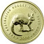 Australia 5 Dollars The Australian Kangaroo 2006 KM# 953 THE AUSTRALIAN NUGGET 1/20 OZ. 9999 GOLD 2006 coin reverse