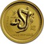 Australia 5 Dollars Year of the Snake 2001 KM# 538 2001 1/20 OZ 9999 GOLD coin reverse