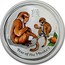 Australia 50 Cents Lunar Monkey (Colorized) 2016 YEAR OF THE MONKEY P IJ coin reverse