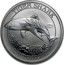 Australia 50 Cents Tiger Shark 2016 TIGER SHARK 2016 1/2 OZ 9999 SILVER P coin reverse