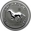 Australia 50 Cents Year of the Horse 2002 KM# 579 2002 1/2 OZ 999 SILVER coin reverse