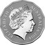 Australia 50 Cents Year of the Horse 2014  ELIZABETH II AUSTRALIA 2014 coin obverse