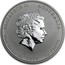 Australia 50 Cents Year of the Tiger 2010 KM# 1370 ELIZABETH II AUSTRALIA 1/2 OZ 999 SILVER 2010 50 CENTS IRB coin obverse