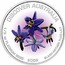 Australia 50 Dollars Black-Anther Flax-Lily 2008 P Proof KM# 1206 DISCOVER AUSTRALIA coin reverse