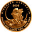 Australia 50 Dollars Frill-neck lizard 2008 P Proof KM# 1200 DISCOVER AUSTRALIA FRILLED NECK LIZARD 1/2 OZ. 9999 GOLD 2008 coin reverse