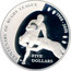 Australia Five Dollars Centenary of Rugby League 2008 KM# 1053 CANTENARY OF RUGBY LEAGUE 1908-2008 FIVE DOLLARS coin reverse