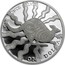Australia One Dollar Australian Kangaroo 2002 KM# 642 ONE DOLLAR ONE OUNCE SILVER coin reverse