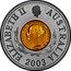 Australia Ten Dollars Australian Sydney Mint One Sovereign 2003 KM# 751 ELIZABETH II AUSTRALIA VICTORIA D: G: BRITANNIAR: REGINA F: D: 1853 2003 coin obverse