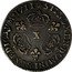France 1/10 ECU Louis XIV 1711 X KM# 379.20 SIT NOMEN DOMINI BENEDICTVM 1711 X coin reverse