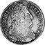 France 1/2 ECU (36 Sols, 6 Deniers) Louis XIV 1712 V KM# 382.18 LVD XIIII D G FR ET NAV REX coin obverse