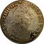 France 1/2 ECU (43 Sols) Louis XIV 1702 B KM# 325.3 LVD XIIII D G FR ET NAV REX coin obverse