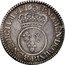 France 1/2 ECU (44 Sols) Louis XV 1716 P KM# 420.15 SIT NOMEN DOMINI BENEDICTVM 1716 P coin reverse