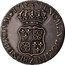 France 1/2 ECU (44 Sols) Louis XV 1718 Z KM# 434.12 SIT NOMEN DOMINI Z BENEDICTVM 1718 coin reverse