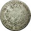 France 1/2 ECU (44 Sols) Louis XV 1741 H KM# 516.9 SIT NOMEN DOMINI H BENEDICTUM 1741 coin reverse