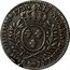 France 1/2 ECU (44 Sols) (Louis XV) KM# 485 SIT NOMEN DOMINI BENEDICTUM 1733 coin reverse