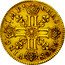 France 1/2 Louis D'or Louis XIV 1710 A KM# 388.1 CHRS REGN VINC IMP coin reverse