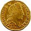 France 1/2 Louis D'or Louis XIIII 1710 & KM# 388.21 LVD XIIII D G FR ET NAV REX 1710 & coin obverse