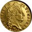 France 1/2 Louis D'or Louis XIV 1711 H KM# 388.7 LVD XIIII D G FR ET NAV REX N 1711 coin obverse