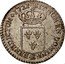 France 1/3 ECU Louis XV 1721 E KM# 457.7 SIT NOMEN DOMINI E BENEDICTUM 1721 coin reverse