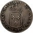 France 1/3 ECU Louis XV 1720 B KM# 457.3 SIT NOMEN DOMINI B BENEDICTUM 1721 coin reverse