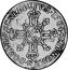 France 1/4 ECU Louis XIV 1704 & KM# 352.17 SIT NOMEN DOMINI BENEDICTVM 1704 & coin reverse
