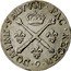France 1/4 ECU Louis XIV 1707 Numeral 9 KM# 376.10 9 DOMINE SALVVM FAC REGEM coin reverse