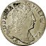 France 1/4 ECU Louis XIV 1708 W KM# 376.9 LVD XIIII D G FR ET NAV REX coin obverse