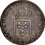 France ECU Louis XV 1723 B KM# 459.3 SIT NOMEN DOMINI B BENEDICTVM 1723 coin reverse