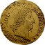 France Louis D'or Louis XIV 1701 H KM# 334.9 LVD XIIII D G FR ET NAV REX 1702 coin obverse