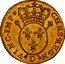 France Louis D'or Louis XV 1716 D KM# 425.3 CHRS REGN VINC IMP D coin reverse