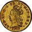France Louis D'or Louis XV 1717 A KM# 430.1 LVD XV D G FR ET NAV REX 1717 coin obverse