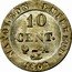France 10 Centimes Napoleon I 1809 A KM# 676.1 NAPOLEON EMPEREUR 10 CENT. A TIOLIER 1809 coin reverse