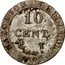 France 10 Centimes Napoleon I 1809 T KM# 676.8 10 CENT T NAPOLEON EMPEREUR 1809 coin reverse