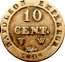 France 10 Centimes Napoleon I 1809 W KM# 676.9 10 CENT W NAPOLEON EMPEREUR 1808 coin reverse