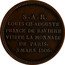 France 2 Francs Prince Ludwig of Bavaria Visit to Paris Mint 1806 KM# M2 S A R LOUIS CH AUGUSTE PRINCE DE BABIERE VISITE LA MONNAIE DE PARIS 3 MARS 1806 coin reverse