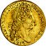 France 2 Louis D'or Louis XIV 1713 K KM# 405.7 LVD XIIII D G FR ET NAV REX K 1713 coin obverse