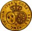 France 2 Louis D'or Louis XV 1744 T KM# 519.16 T CHRS REGN VINC IMPE 1744 coin reverse