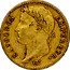 France 20 Francs Napoleon I 1814 CL KM# 695.2 NAPOLEON EMPEREUR DROZ F coin obverse