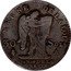 France 30 Sols Louis XVI 1792 A KM# 606.1 REGNE DE LA LOI 30 SOLS A L'AN 4 DE LA LIBERTE coin reverse