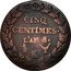 France 5 Centimes Napoleon I LAN 8 (1799-1800) K KM# 640.8 CINQ CENTIMES L'AN 8 K coin reverse
