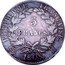 France 5 Francs Napoleon I 1808 H Requires Confirmation KM# 686.5 RÉPUBLIQUE FRANÇAISE 5 FRANCS 1808 H coin reverse