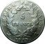 France 5 Francs Napoleon I 1813 K KM# 694.8 EMPIRE FRANÇAIS 5 FRANCS 1809 K coin reverse